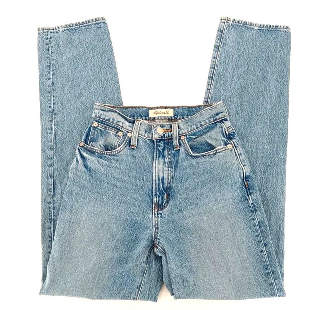 Madewell Perfect Vintage Straight Jeans 23T Light Wash High Rise 90s Denim